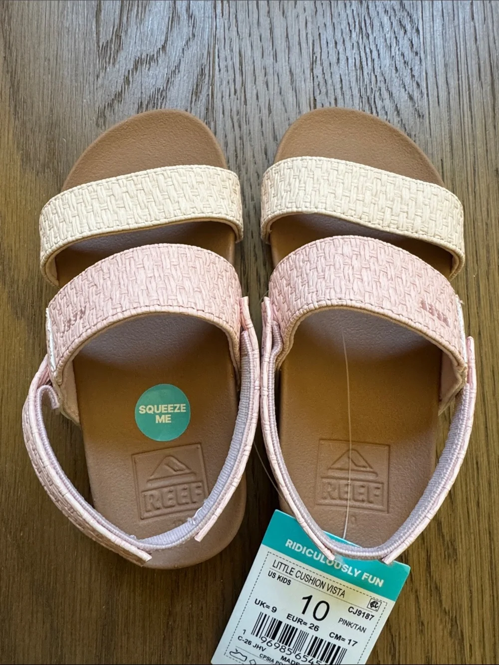 NWT Reef Little Cushion Vista Toddler 10